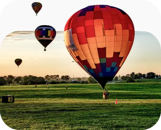 Hot Air Balloon At Dal Lake Kashmir